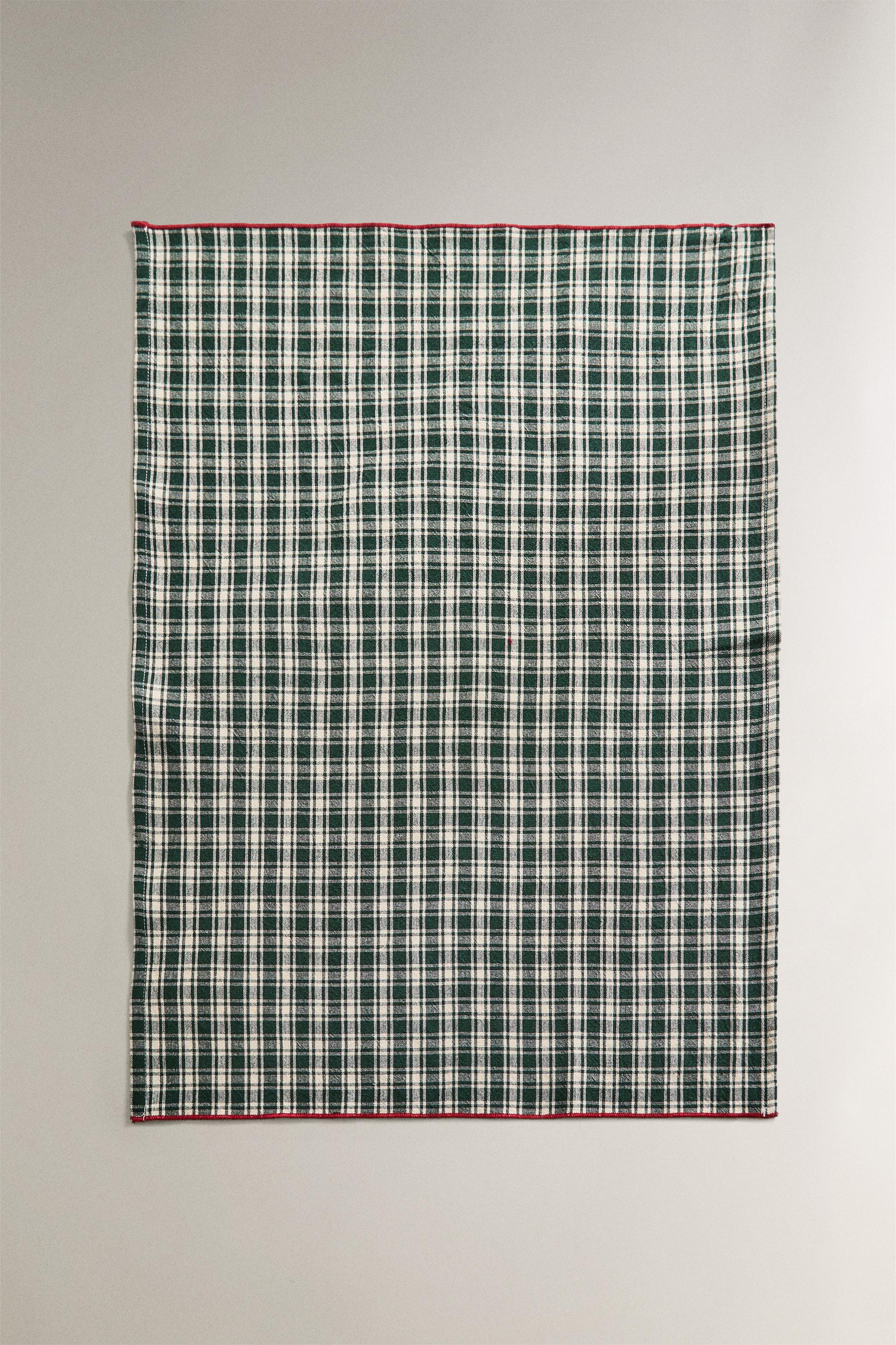 SET OF DYED COTTON CHRISTMAS KITCHEN TOWELS (SET OF 2)